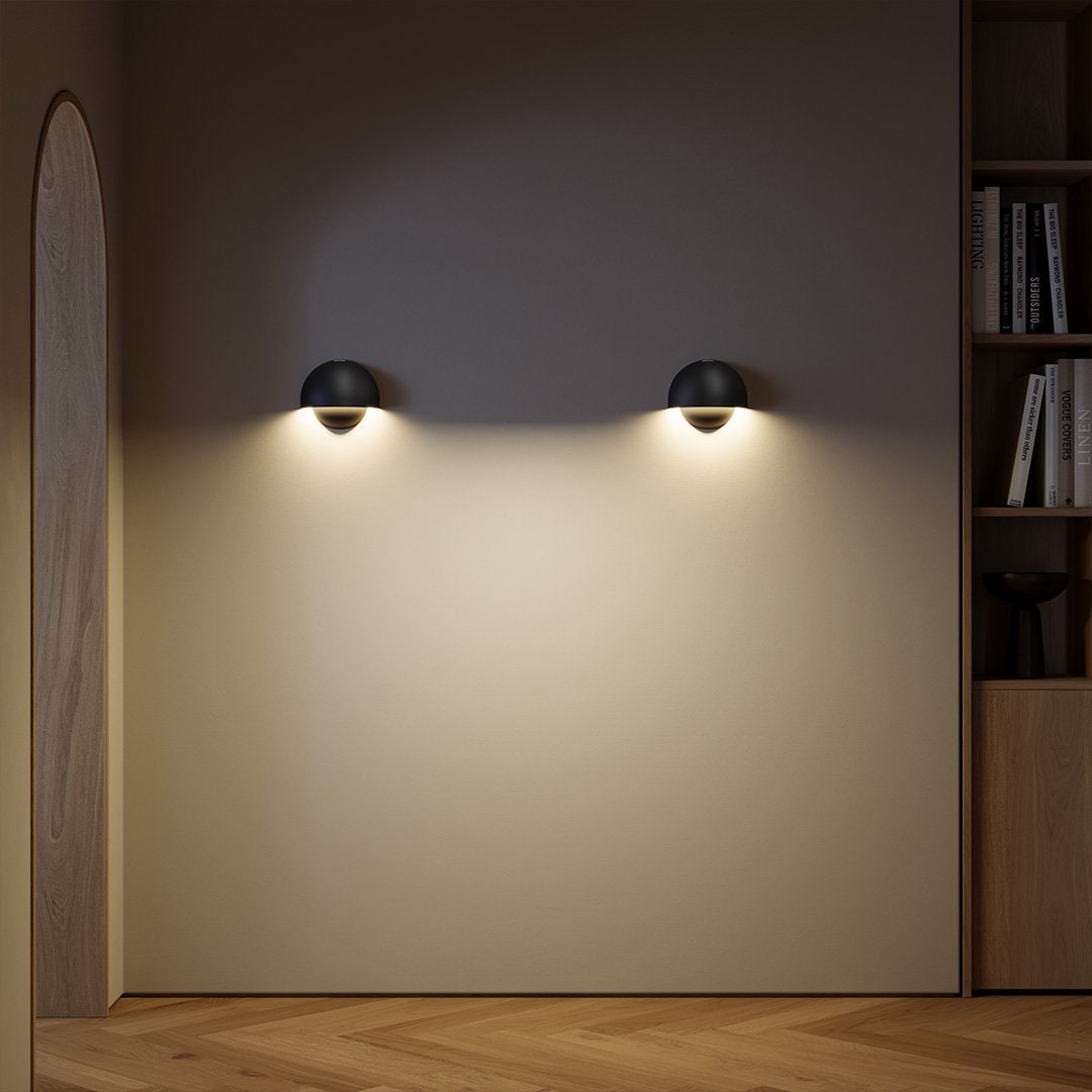 Aplique de pared moderno con sensor de movimiento magnético y alimentación por batería