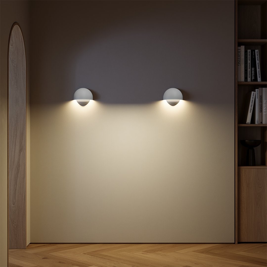 Aplique de pared moderno con sensor de movimiento magnético y alimentación por batería