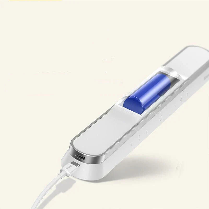 Lámpara de escritorio de mesa plegable, magnética, giratoria, recargable y con sensor táctil