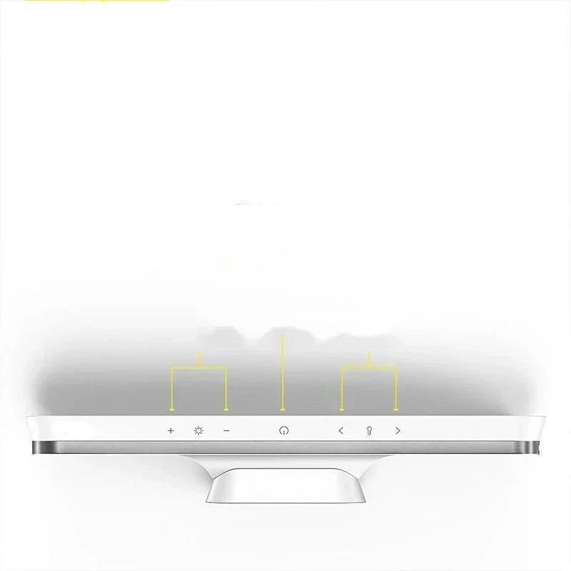 Lámpara de escritorio de mesa plegable, magnética, giratoria, recargable y con sensor táctil