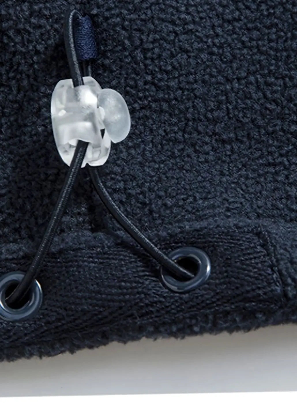 Chaqueta de forro polar para exteriores con cierre completo para hombre, cuello alto