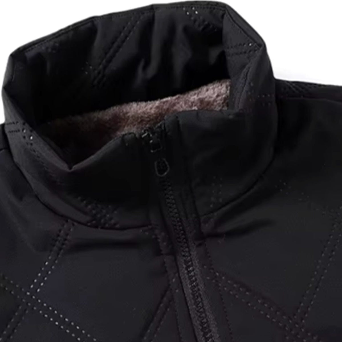 Chaqueta de invierno cortavientos para hombre, acolchada y con forro polar