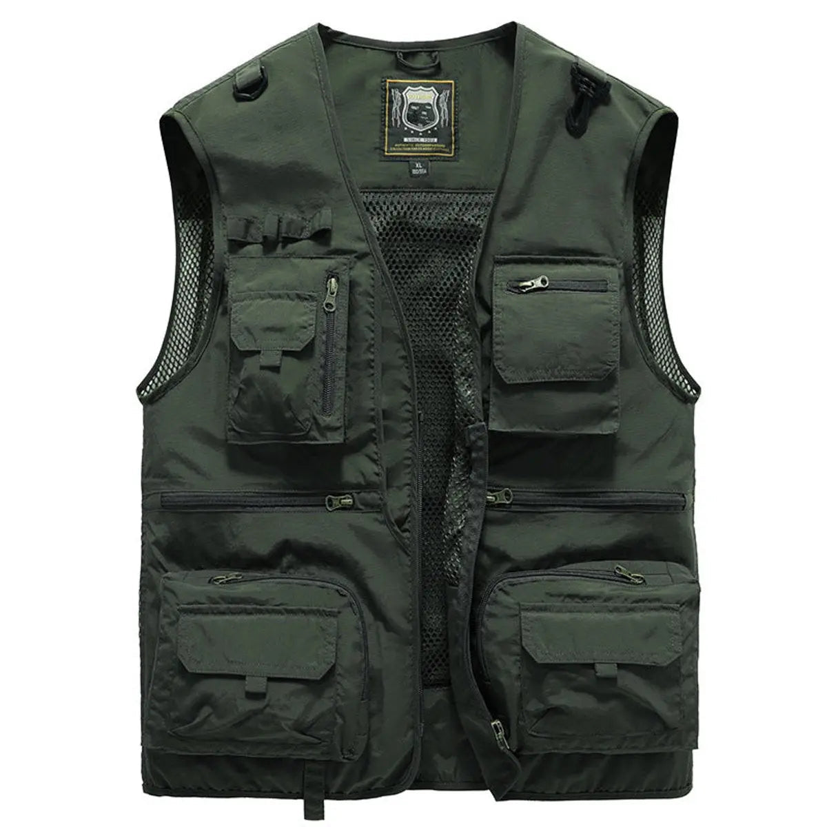 Chaleco multibolsillos para hombre, para pesca y actividades al aire libre, ideal para combinar en otoño e invierno