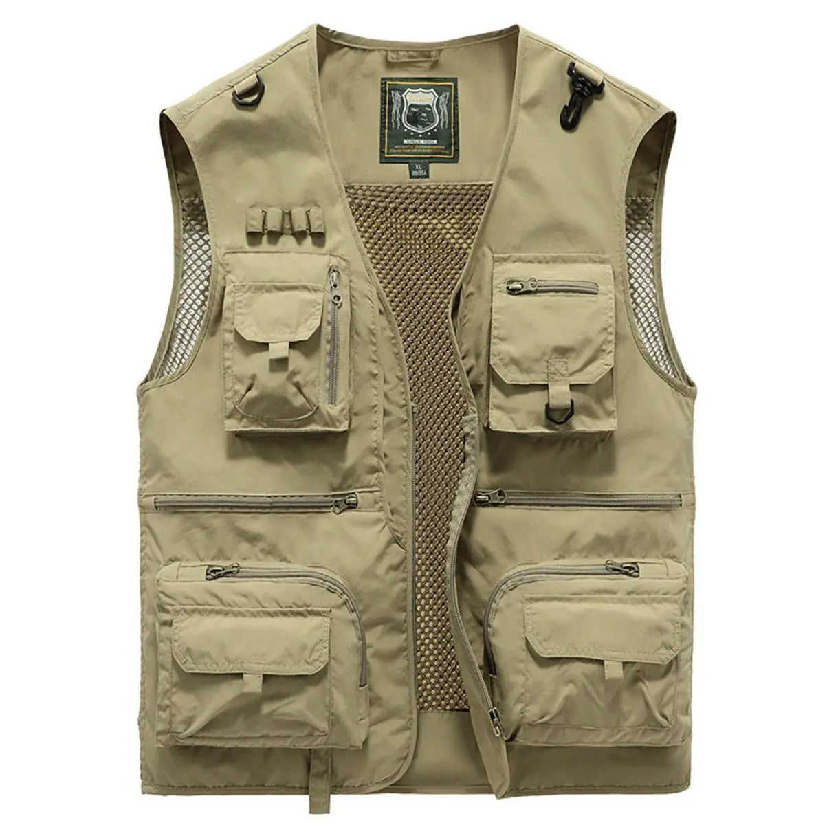 Chaleco multibolsillos para hombre, para pesca y actividades al aire libre, ideal para combinar en otoño e invierno
