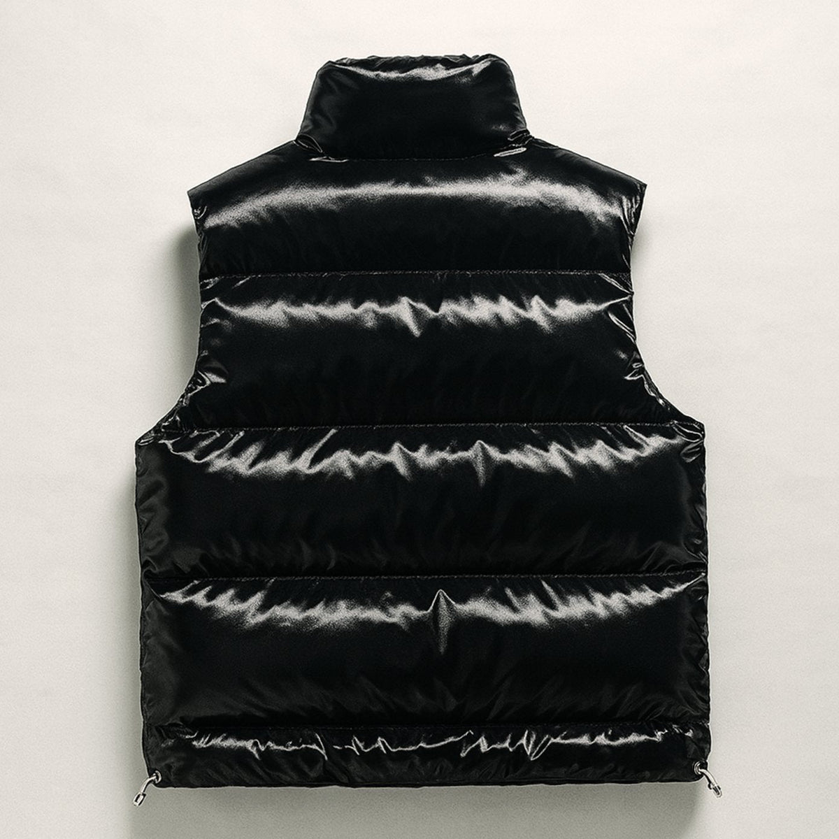 Chaleco acolchado para hombre con cuello alto, mezcla de algodón