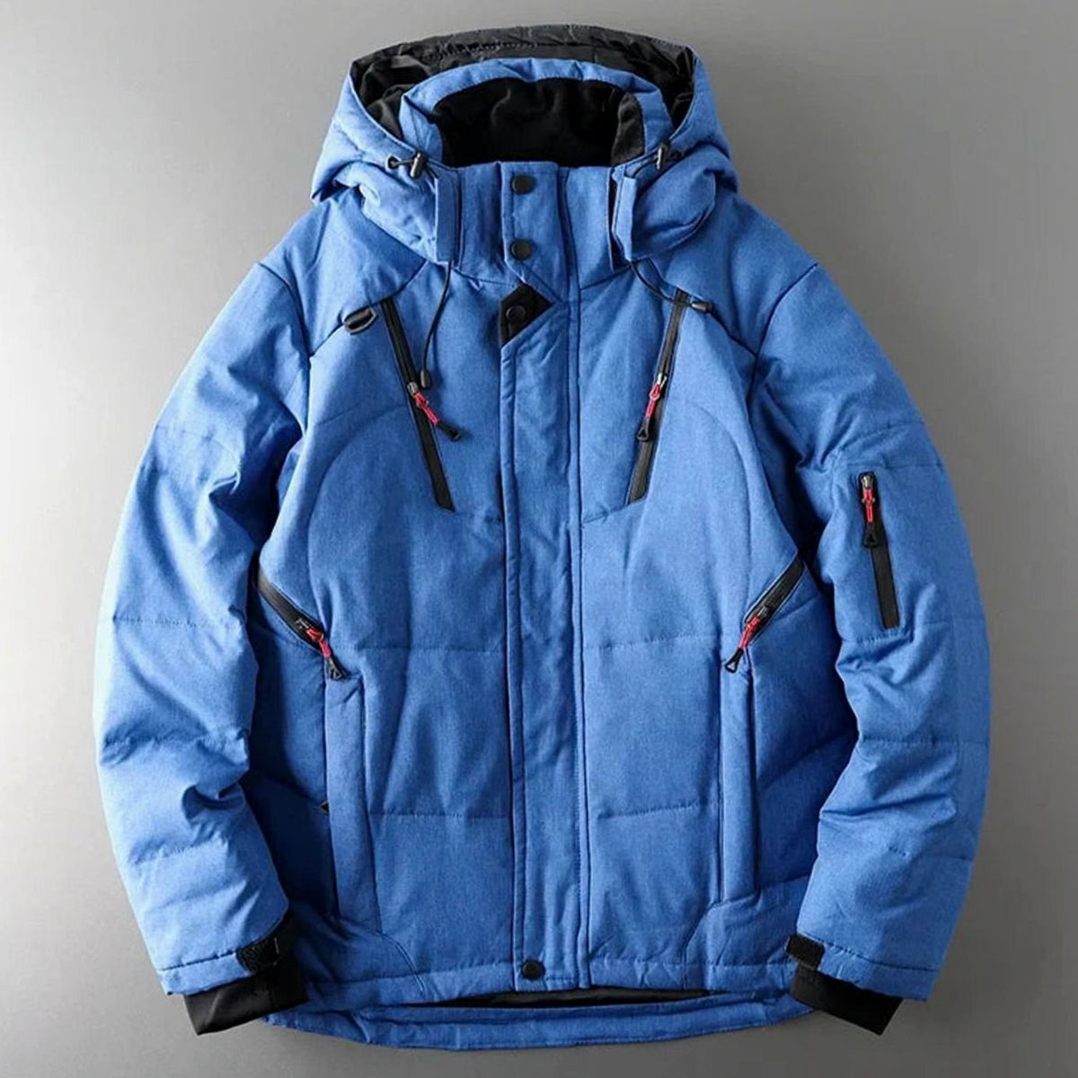 Chaqueta acolchada aislante con capucha para hombre, resistente al agua