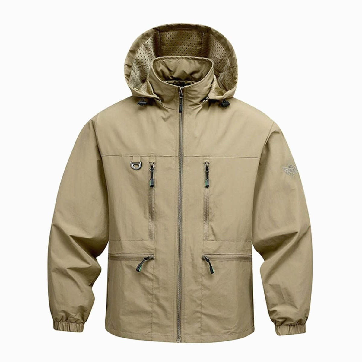 Chaqueta cortavientos ligera con capucha para hombre, para exteriores