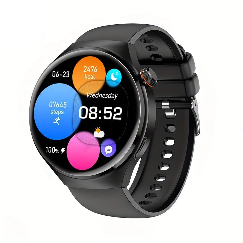 Reloj inteligente redondo con pantalla táctil, NFC, GPS y monitor de actividad física, para hombre