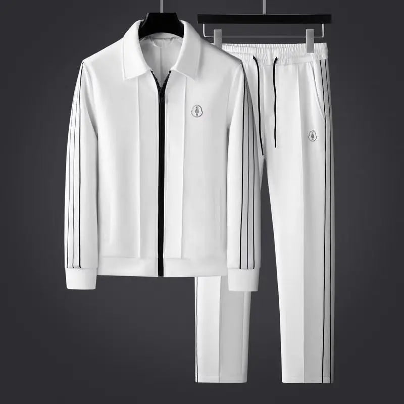 Conjunto deportivo para hombre, con chaqueta de cierre y pantalones jogger