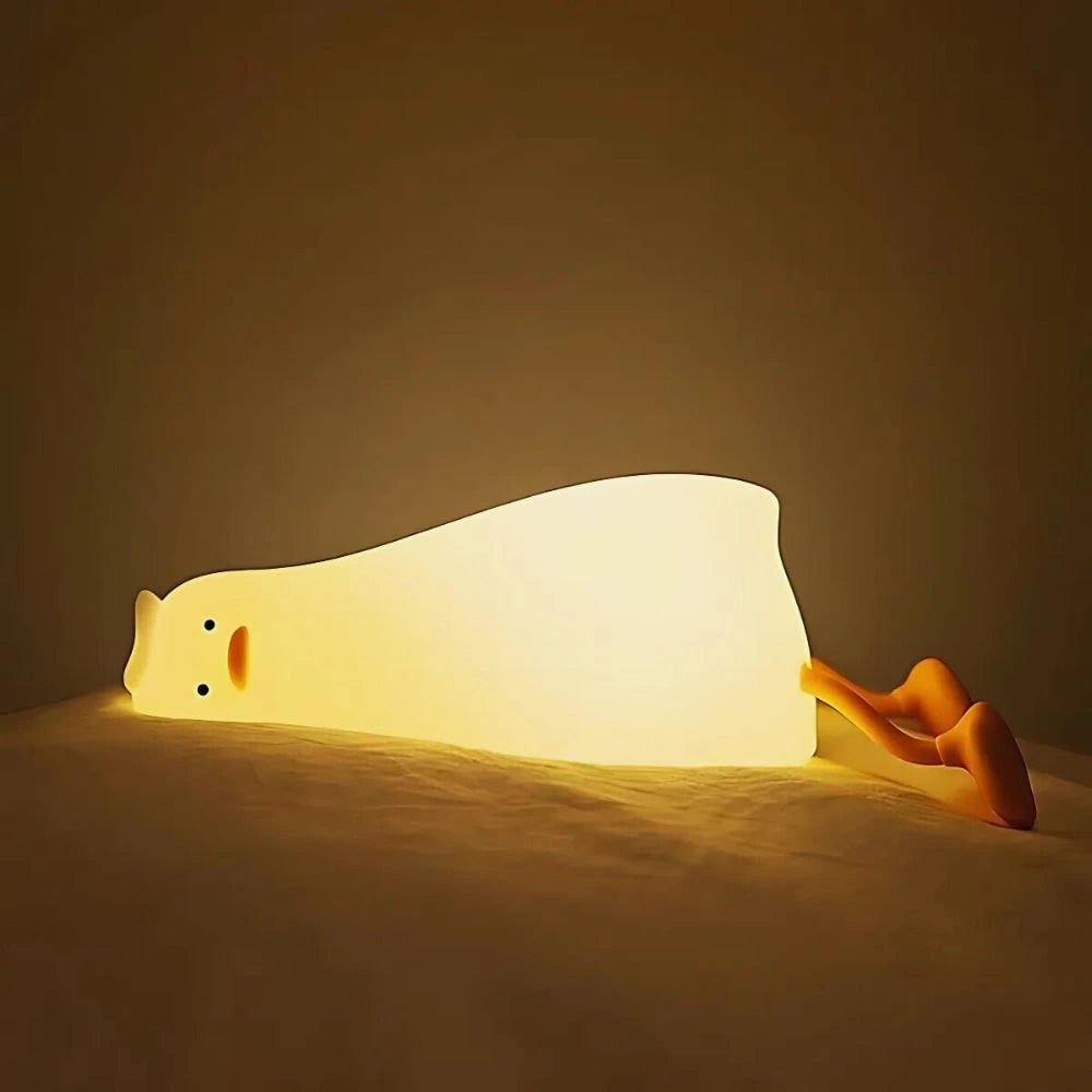 Lámpara de mesa nocturna infantil portátil con forma de animal, regulable y adorable