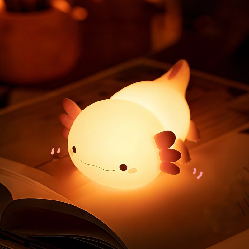 Lámpara de mesa nocturna infantil portátil con forma de animal, regulable y adorable