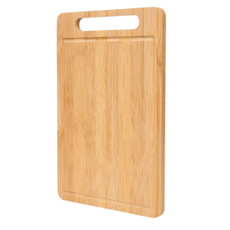Tabla reversible de madera maciza para cortar y servir, de doble cara