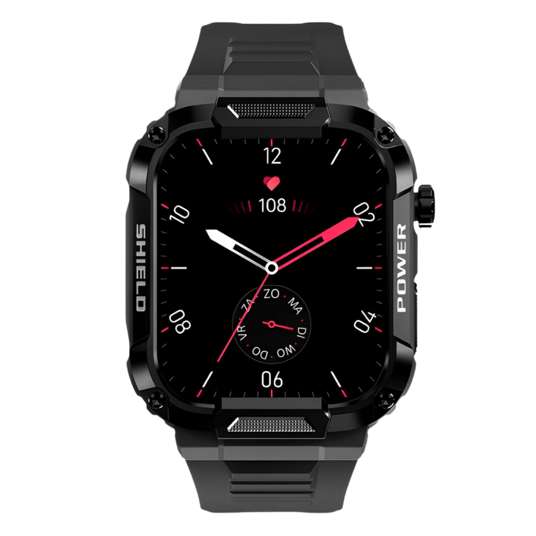 Reloj inteligente resistente a golpes e impermeable, con monitorización de la salud, para hombre