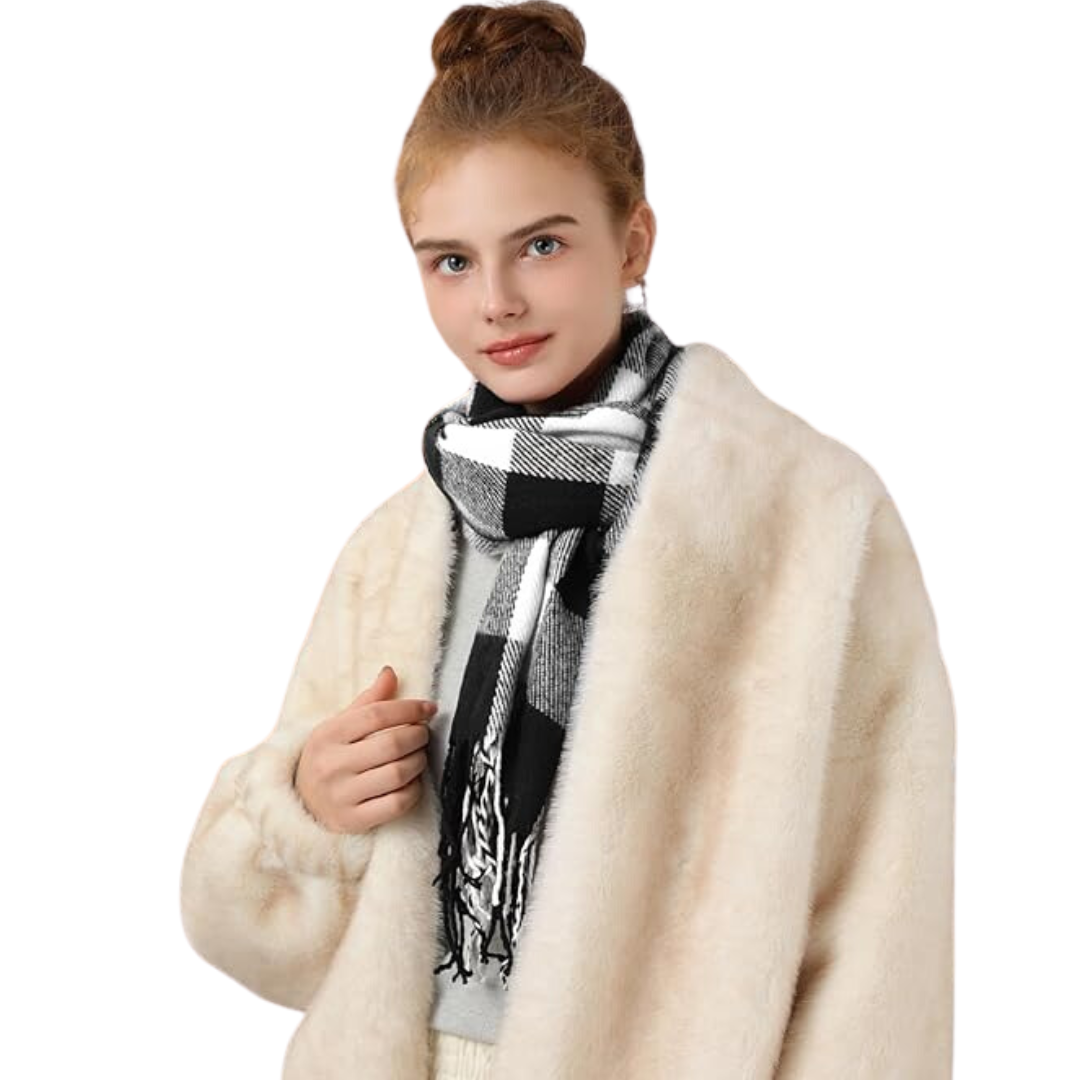 Bufanda de invierno suave, ligera y versátil, tipo chal envolvente
