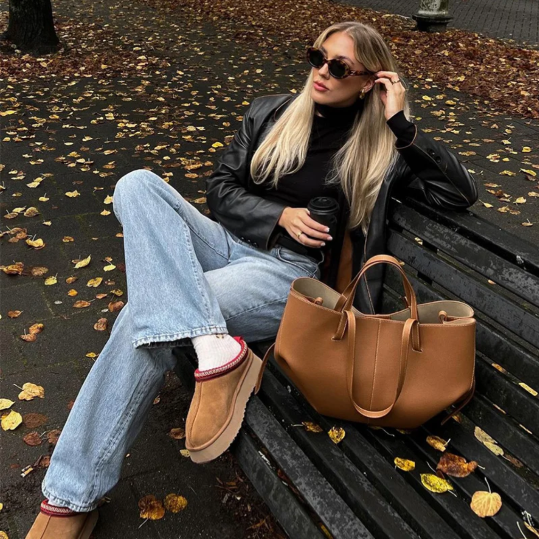 Bolso clásico, espacioso y elegante para mujer, de uso diario