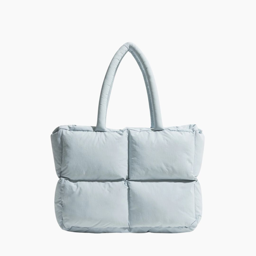 Bolso acolchado de nailon con amplio compartimento para portátil y correa para el hombro