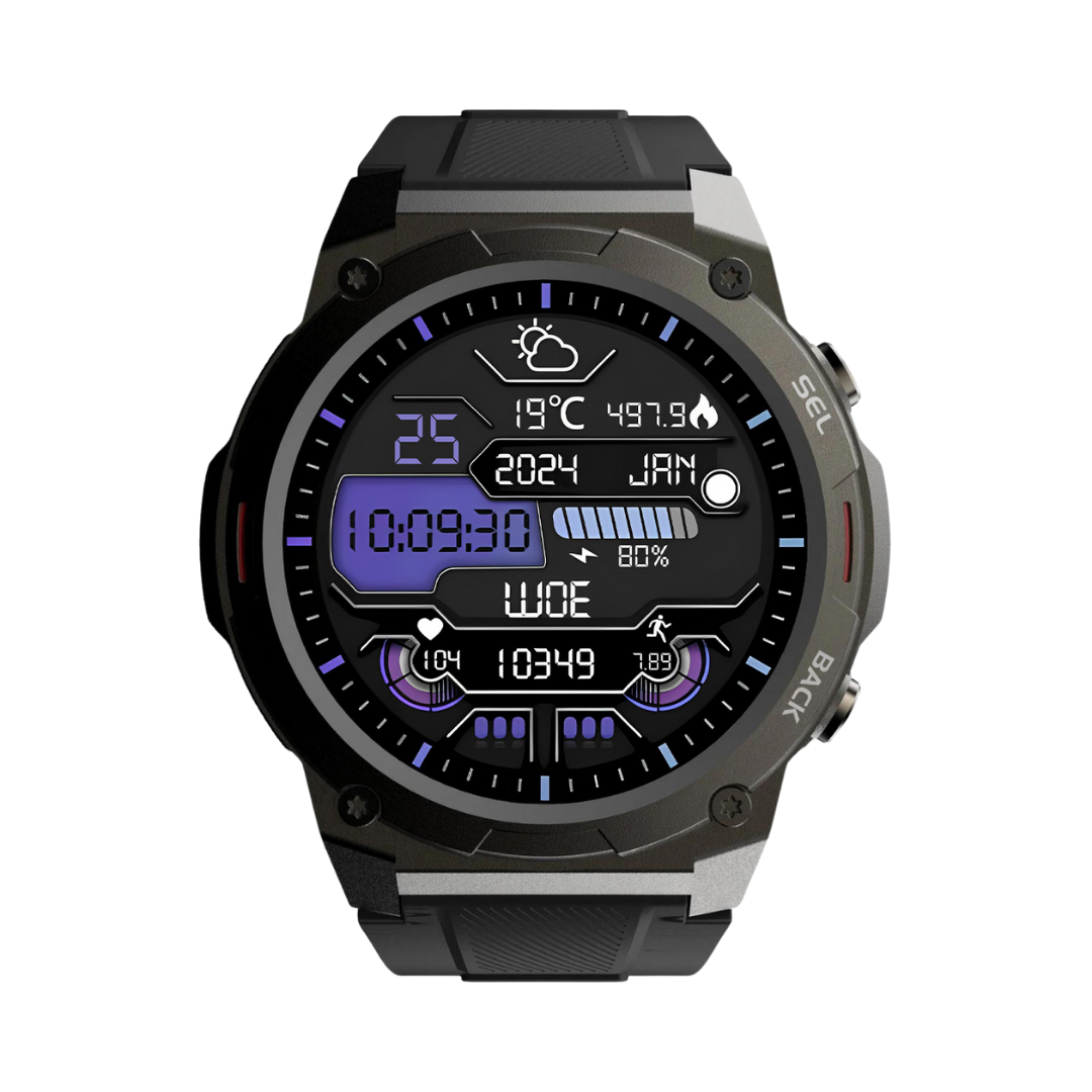 Reloj inteligente resistente al agua, con carcasa de aluminio, pantalla AMOLED y monitor de actividad física