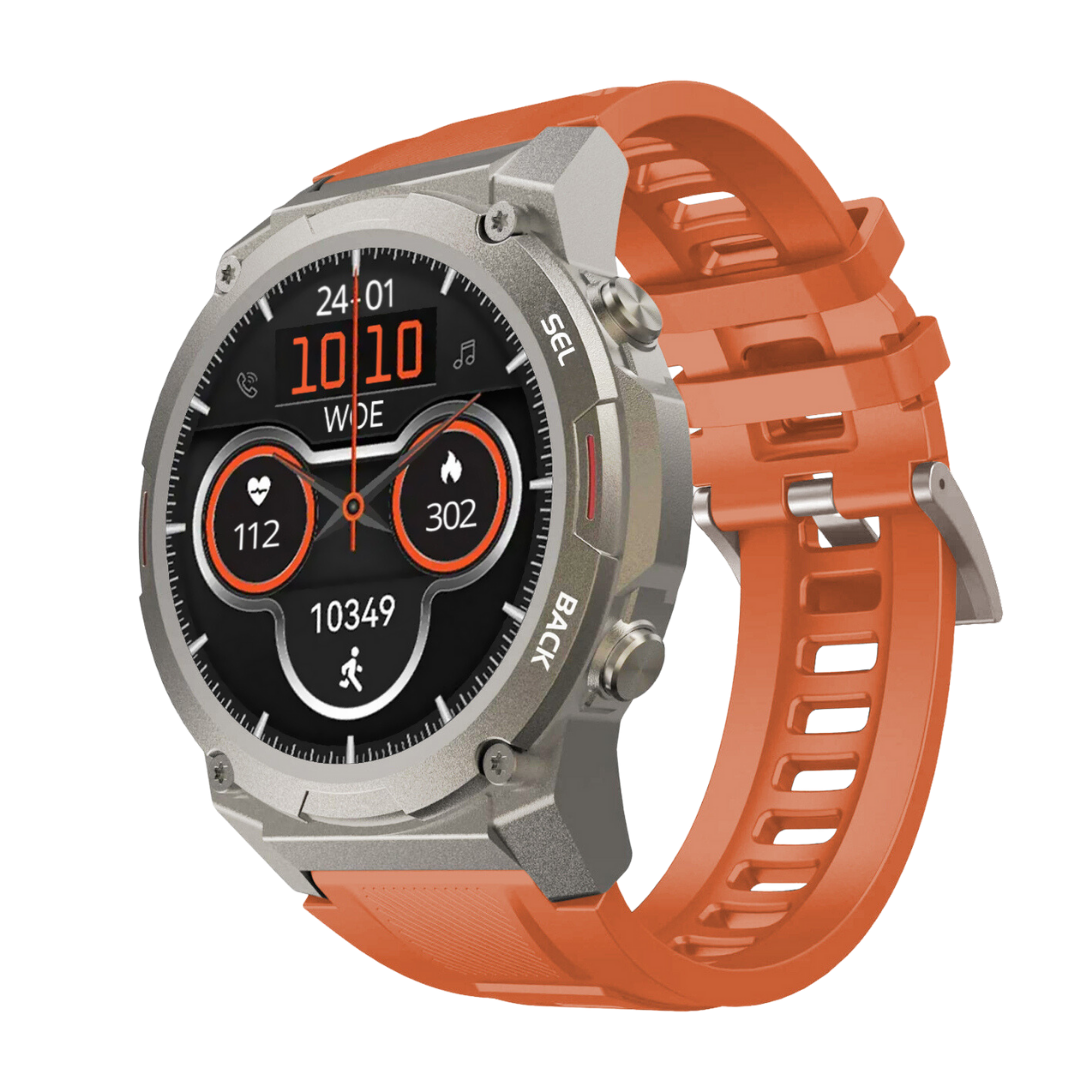 Reloj inteligente resistente al agua, con carcasa de aluminio, pantalla AMOLED y monitor de actividad física