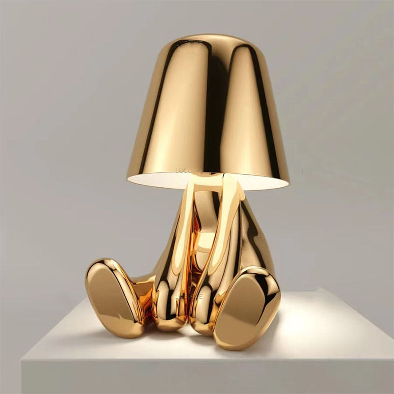 Lámpara de mesa elegante, recargable, táctil, regulable, inalámbrica y con luz cálida