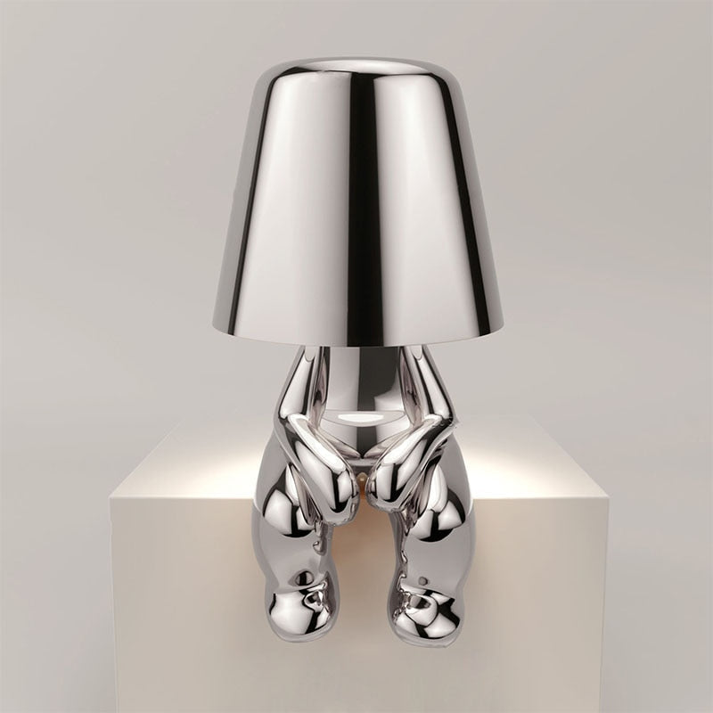 Lámpara de mesa elegante, recargable, táctil, regulable, inalámbrica y con luz cálida