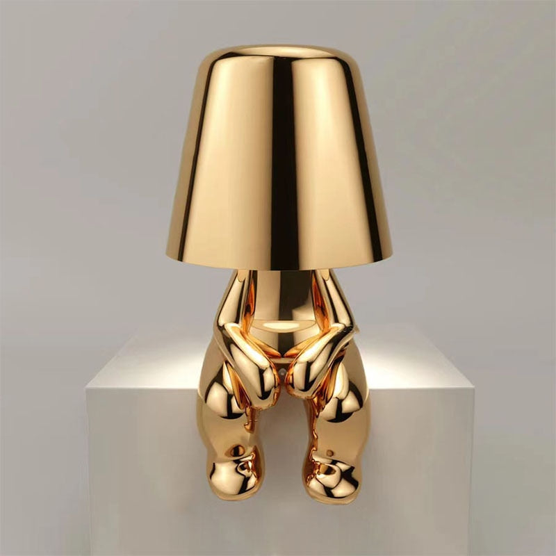 Lámpara de mesa elegante, recargable, táctil, regulable, inalámbrica y con luz cálida