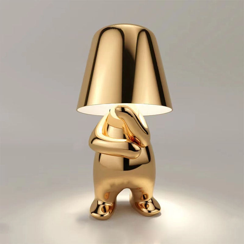 Lámpara de mesa elegante, recargable, táctil, regulable, inalámbrica y con luz cálida