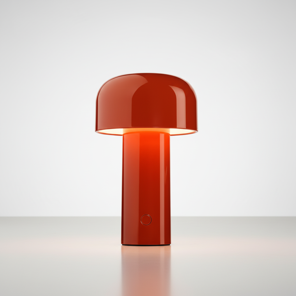 Lámpara de mesa elegante con forma de champiñón, inalámbrica y con control táctil