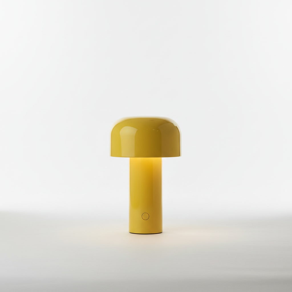 Lámpara de mesa elegante con forma de champiñón, inalámbrica y con control táctil