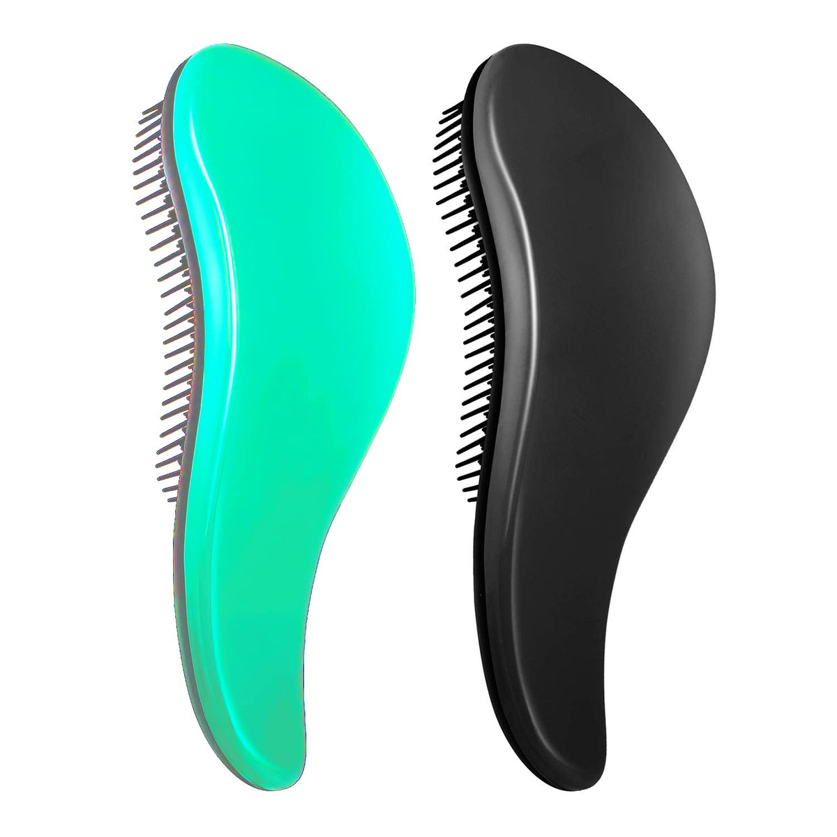 Set de cepillos desenredantes para cabello húmedo y seco, con cerdas de deslizamiento indoloro