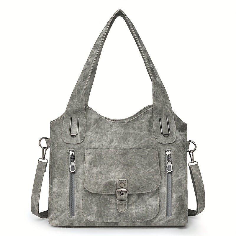 Bolso bandolera de cuero vegano suave de inspiración retro