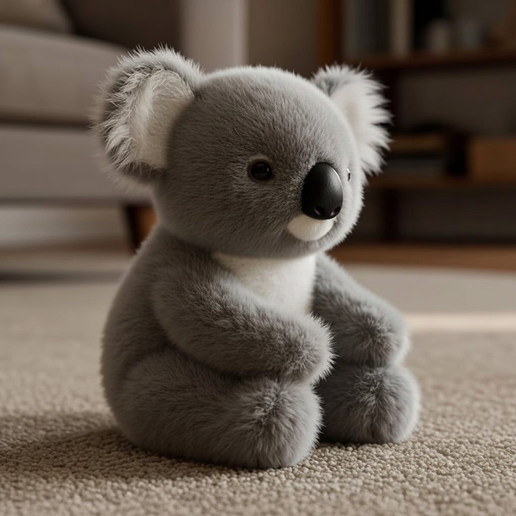 Juguete de animal de peluche tipo koala, suave, con peso y para abrazar