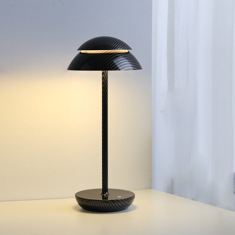 Lámpara de mesa portátil inalámbrica de plástico, recargable para interiores y exteriores