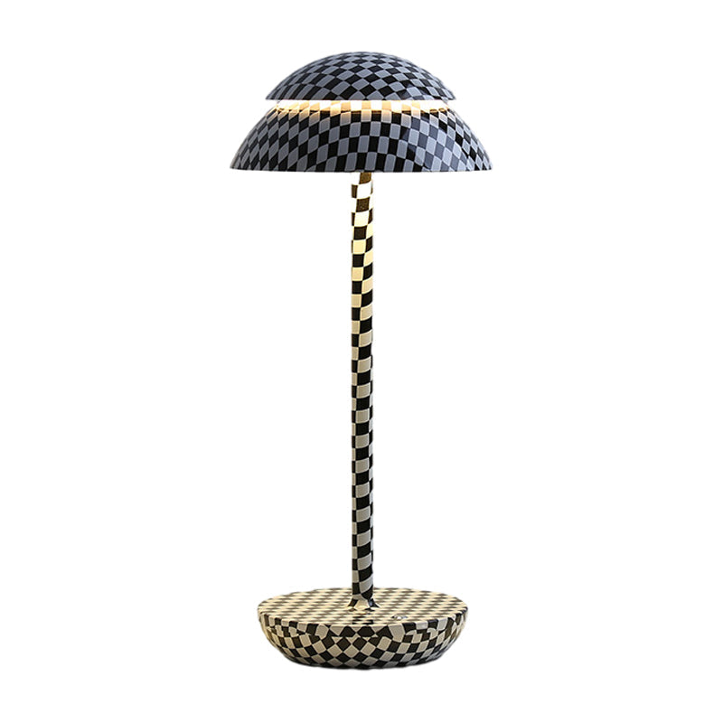 Lámpara de mesa portátil inalámbrica de plástico, recargable para interiores y exteriores