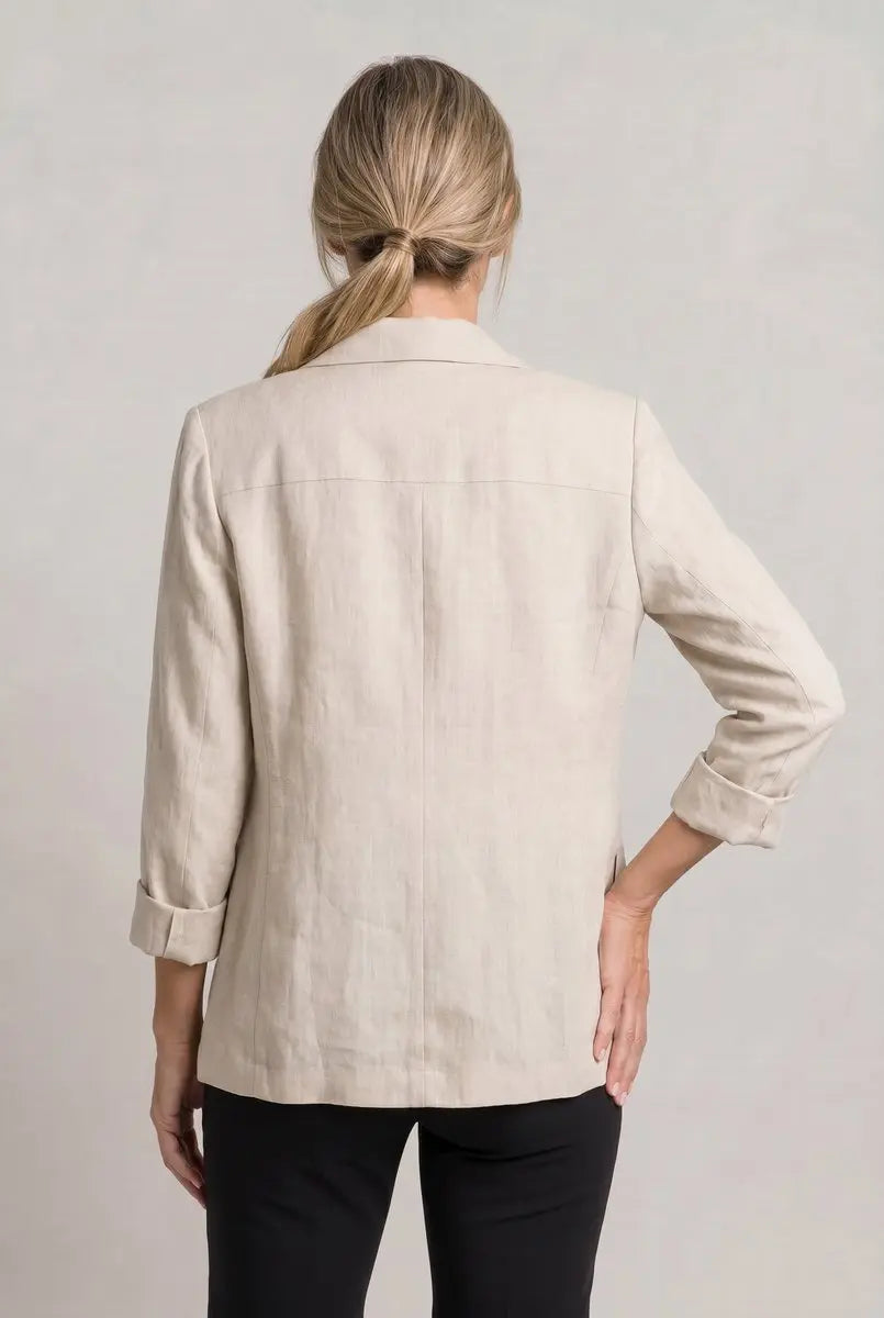 Blazer ligero de un solo botón para mujer, con corte relajado