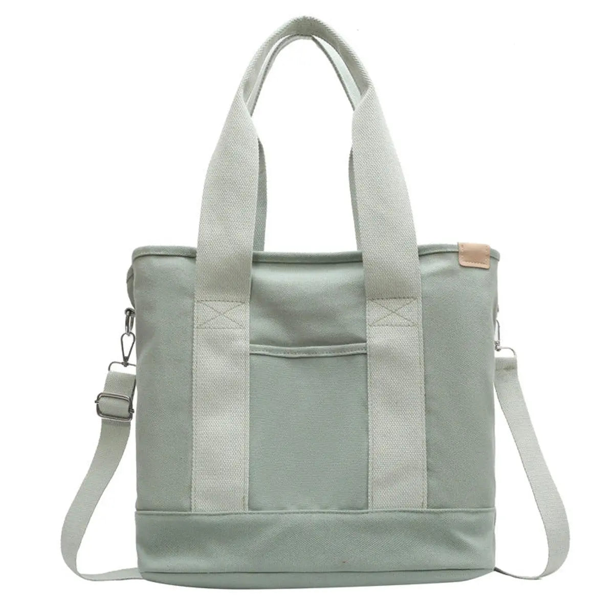 Bolso tote de lona multifunción con correa ajustable para mujer