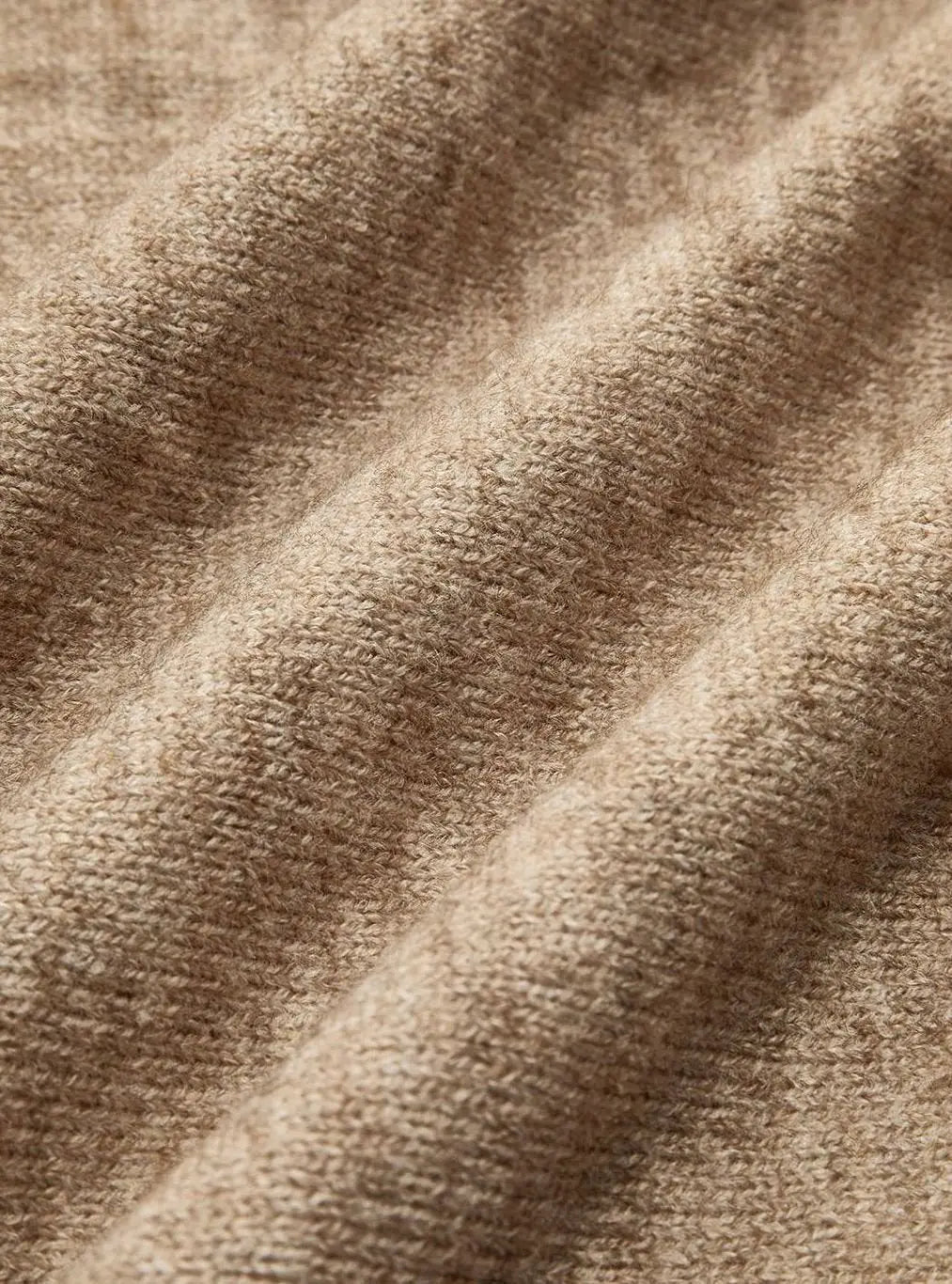 Conjunto de punto extragrande para estar en casa, cuello alto y pantalón de pierna ancha