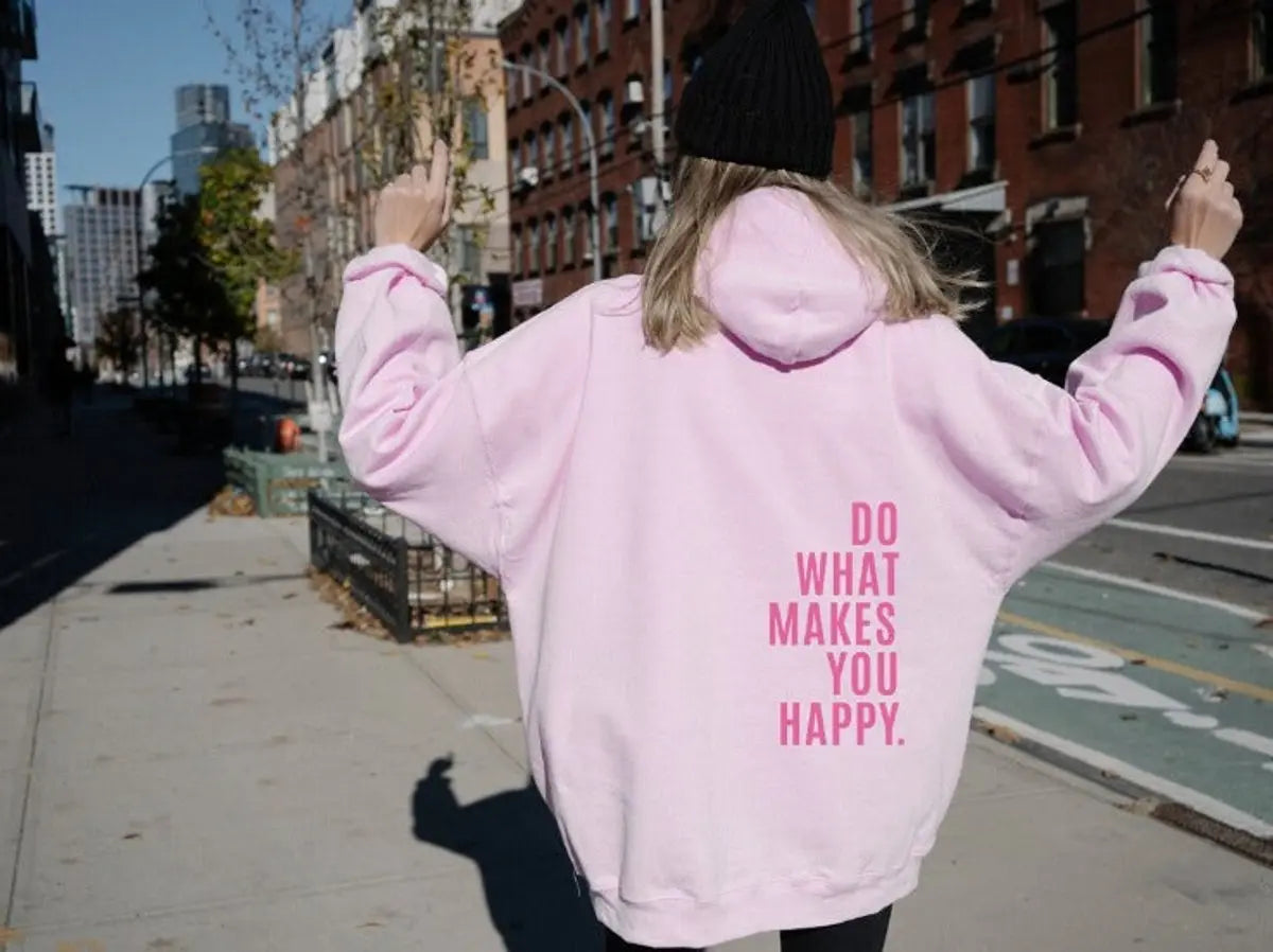 Jersey con capucha y cordón, de corte holgado para mujer