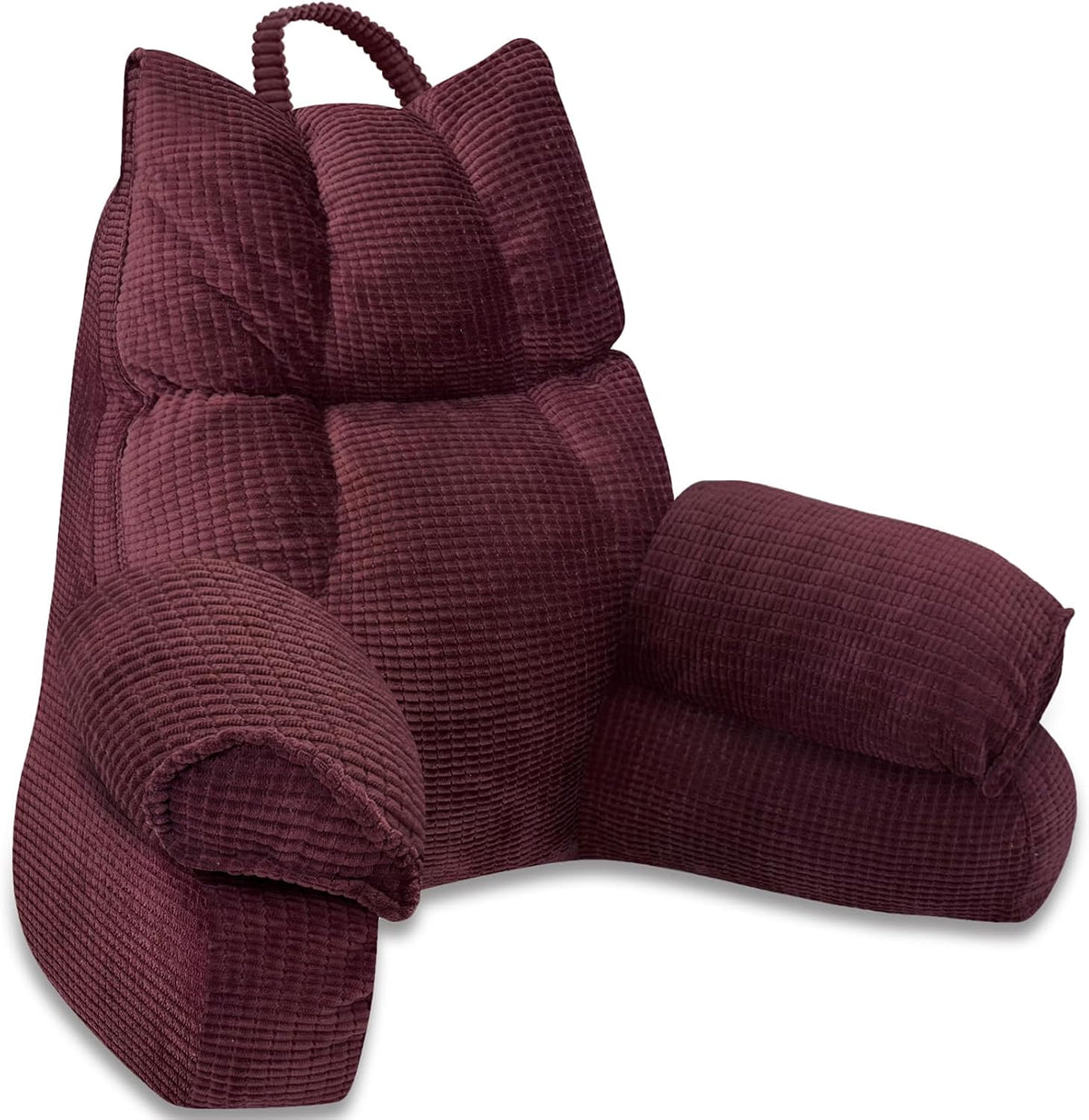 Almohada estructurada para cama con reposabrazos, respaldo y espuma viscoelástica