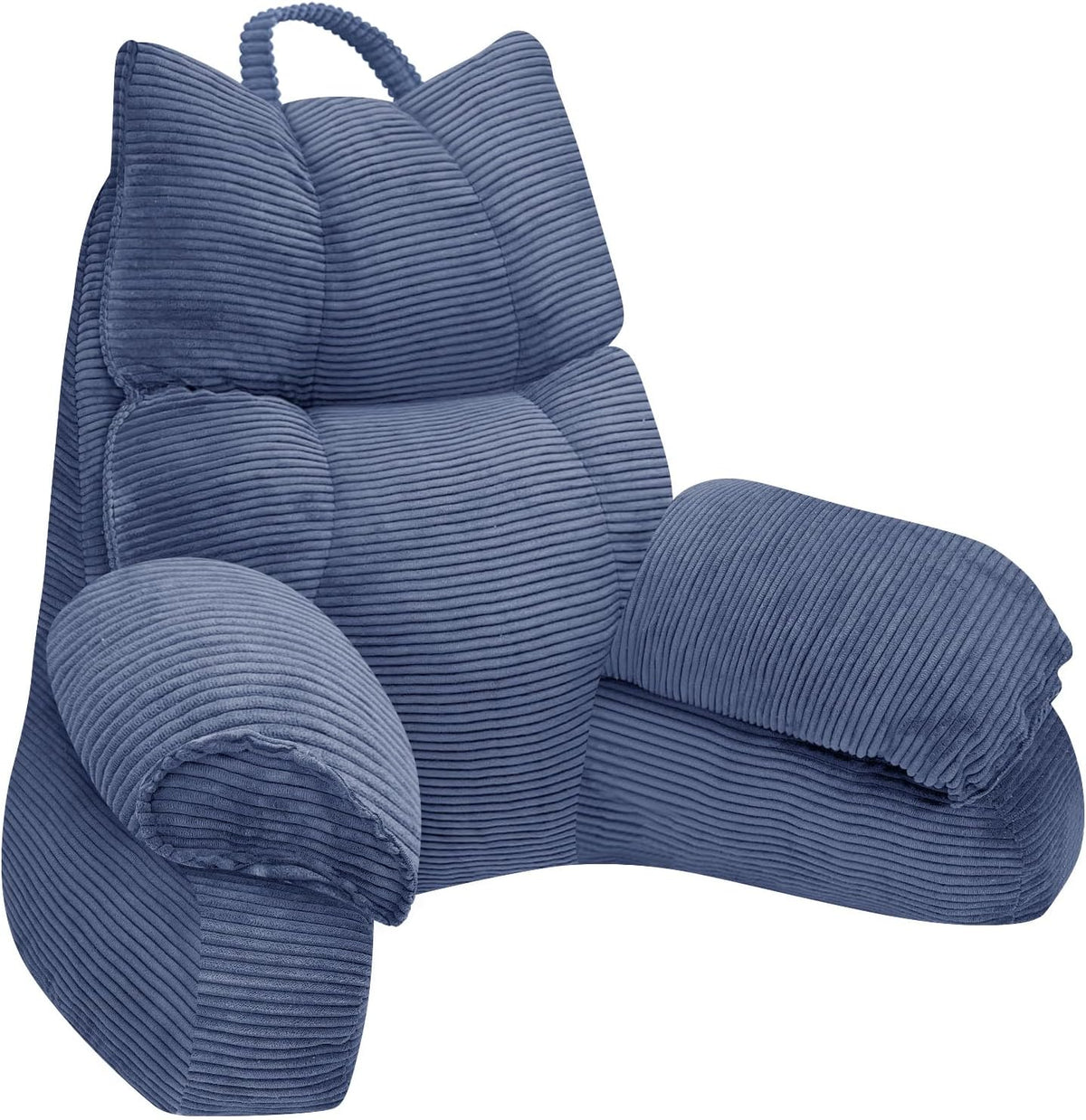 Almohada estructurada para cama con reposabrazos, respaldo y espuma viscoelástica