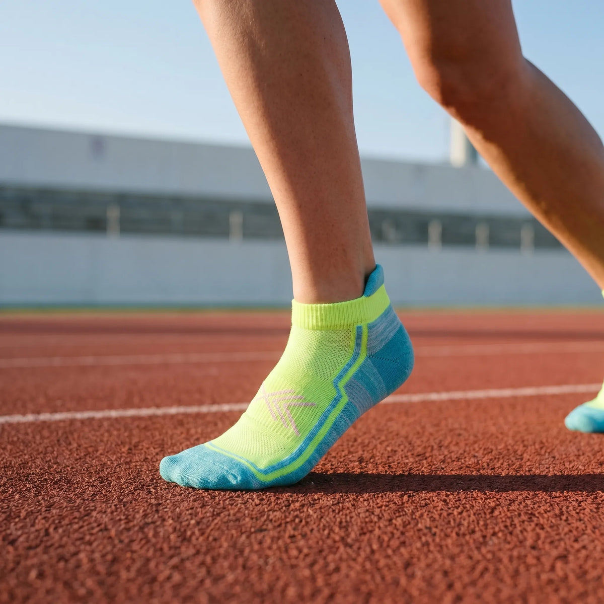 Calcetines deportivos tobilleros de mezcla de algodón con talón acolchado