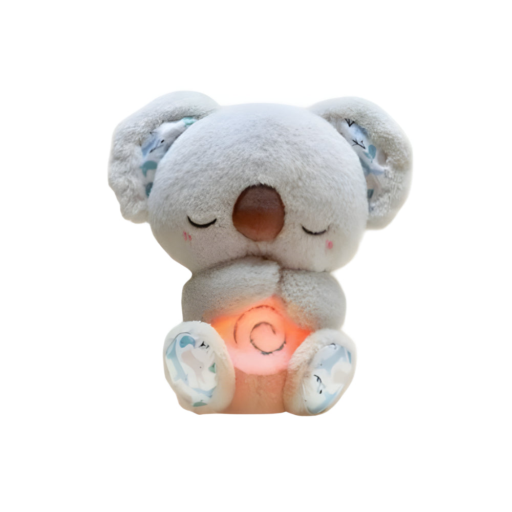 Set de juguete de sueño para bebés con oso de peluche luminoso y respiración rítmica