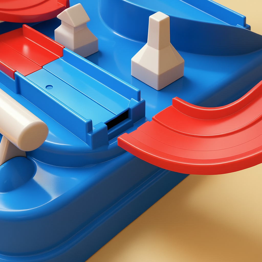 Set de juego de rompecabezas de pista mecánica para autos, modular y de aventura urbana