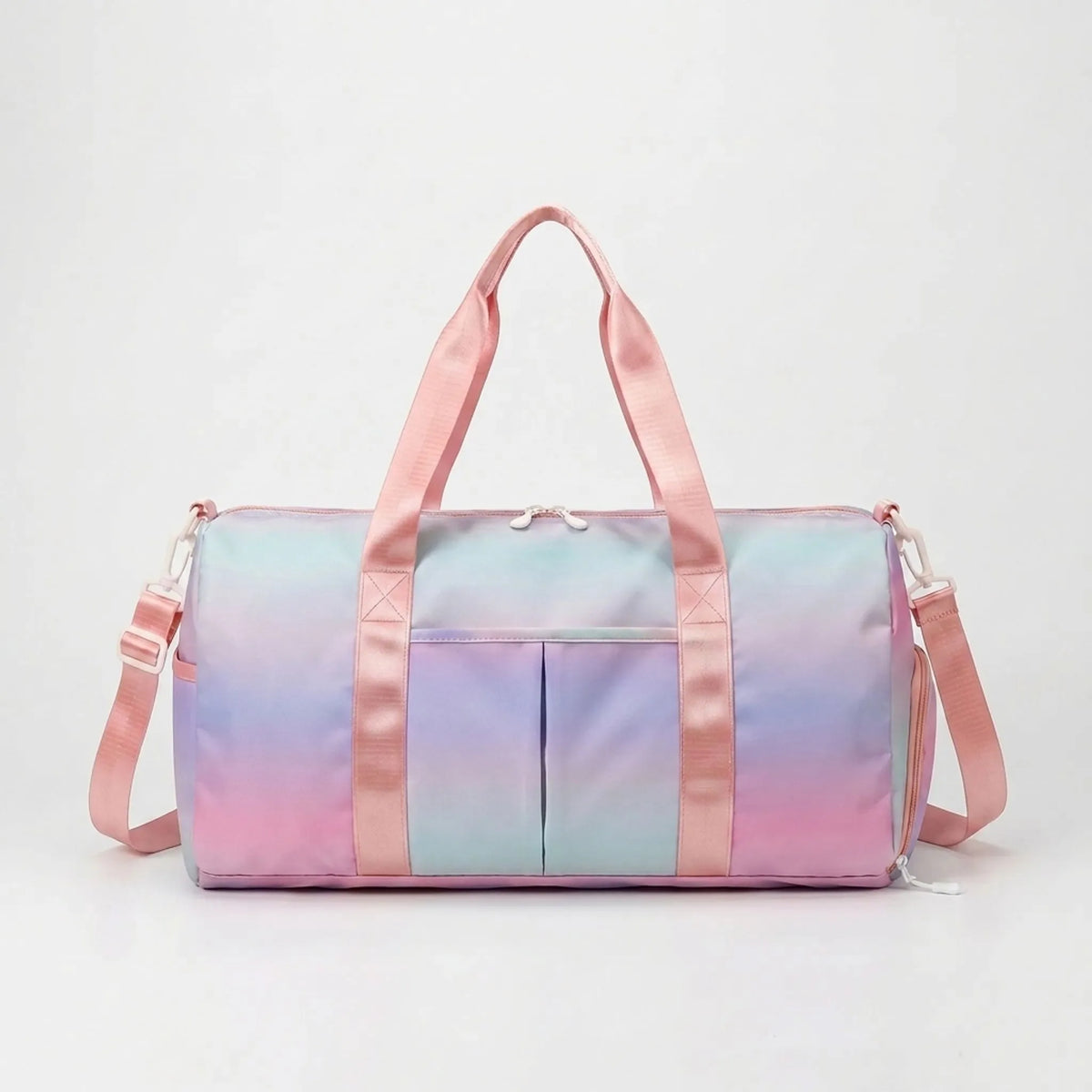 Bolso de hombro tipo bolsa de deporte ligero de tela Oxford con compartimento para zapatos