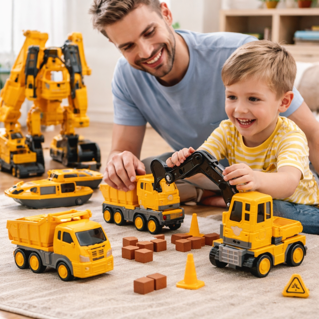 Set de bloques de construcción magnéticos modulares de vehículos, de ensamblaje a presión