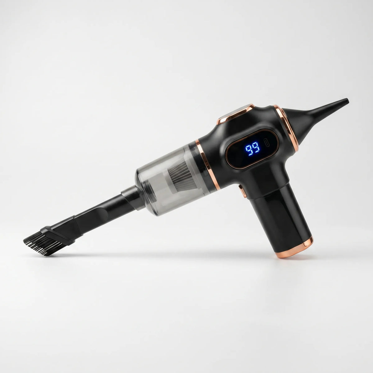 Aspiradora inalámbrica de mano compacta, recargable y de modo dual