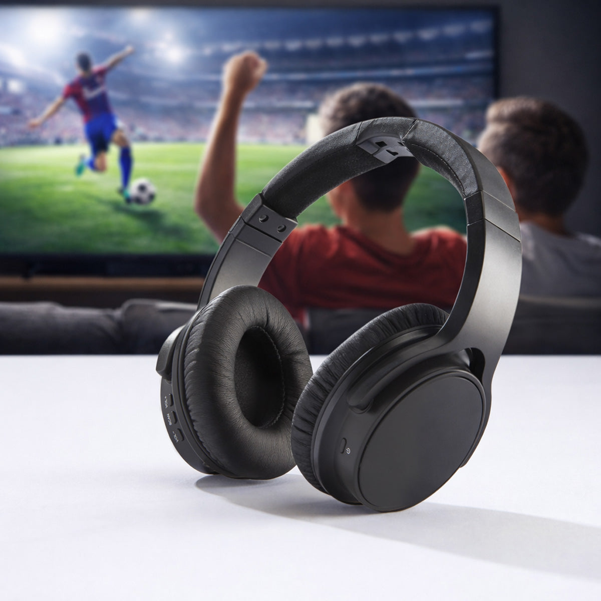 Auriculares estéreo inalámbricos UHF de largo alcance para TV