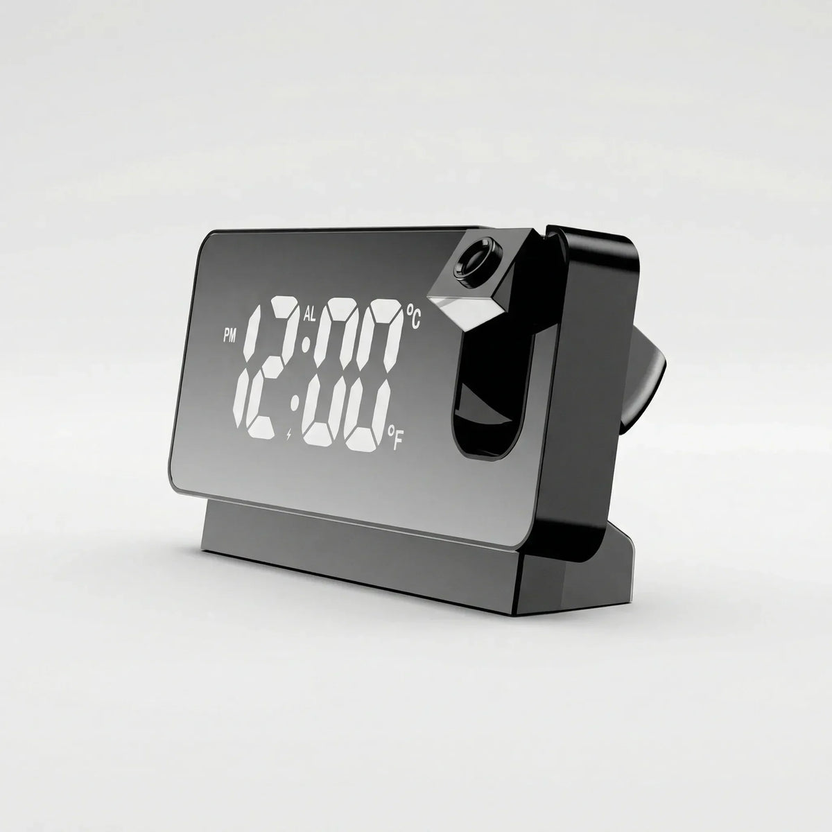 Reloj digital de proyección para techo y pared, con dos alarmas giratorias