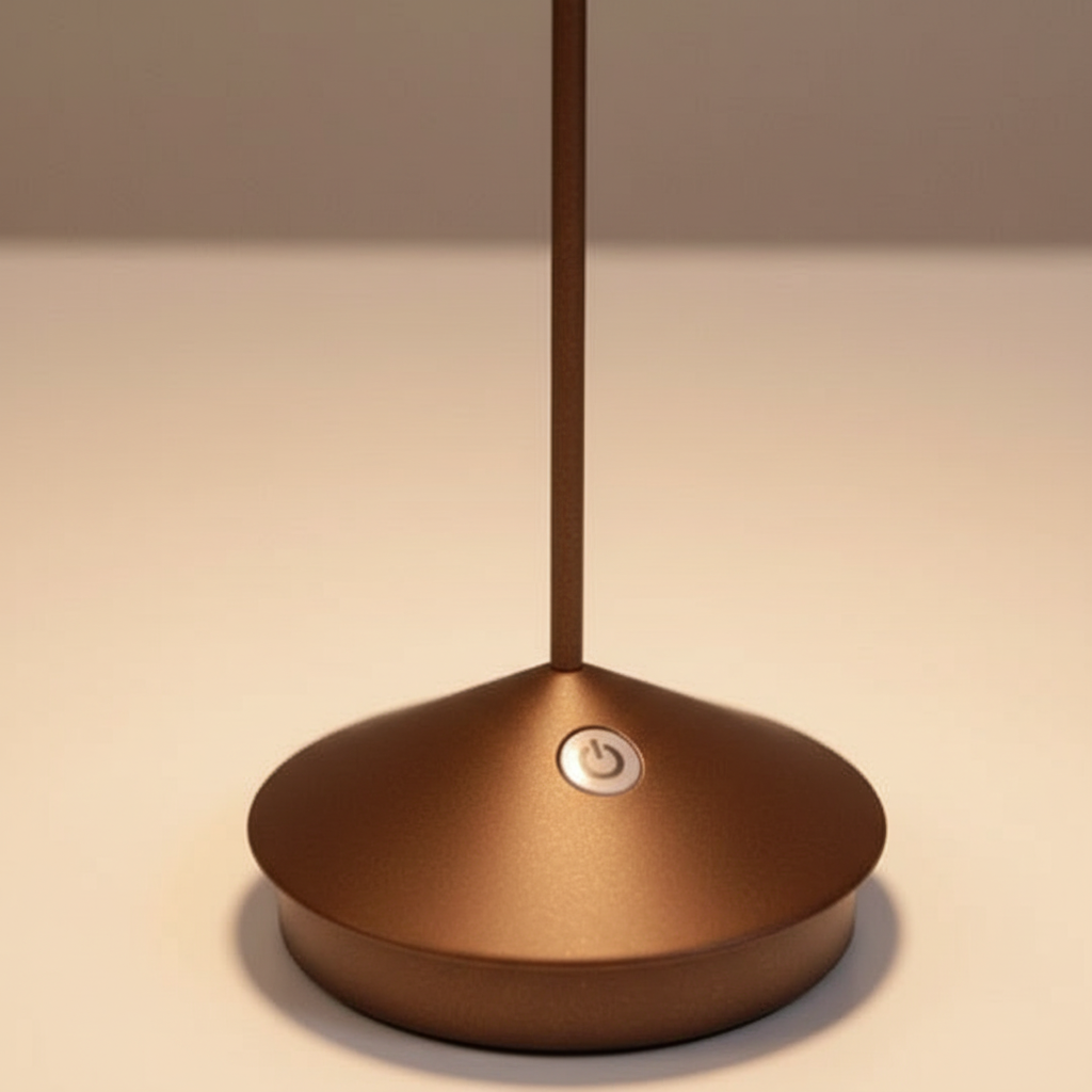 Lámpara de mesa impermeable, inalámbrica, recargable y regulable para interiores y exteriores