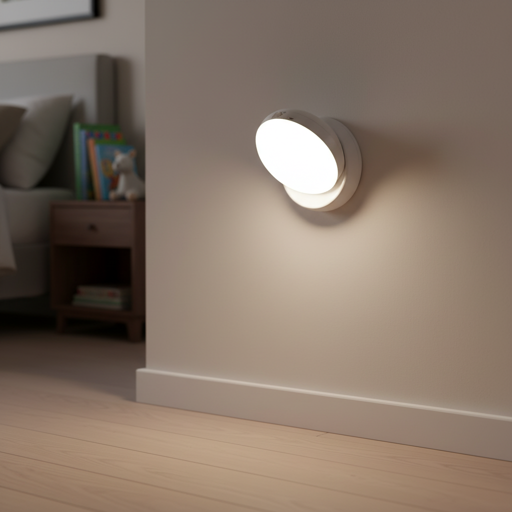Luz nocturna inalámbrica giratoria para pared con sensor de movimiento