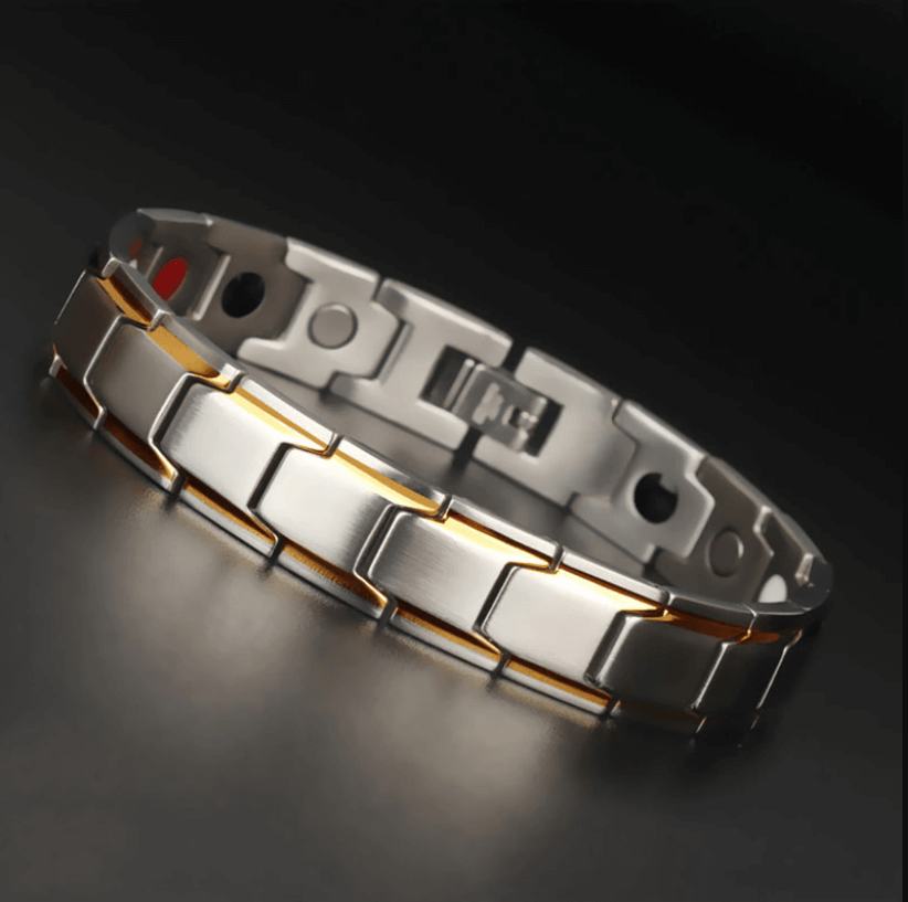 Pulsera magnética de acero inoxidable duradero con infrarrojos para el bienestar
